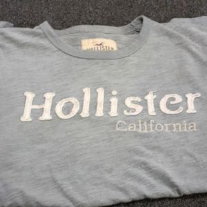 Hollister light blue men's t-shirt xl short sleeve